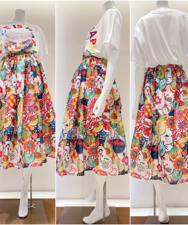 EDEN-アートパレット プリントスカート SUGIZO × tenbo × JIM