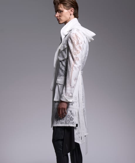 CROSS-Lace Flare M65 Jacket (WH)
