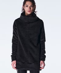 Long Shaggy Jersey	Loose High Nack Pull Over