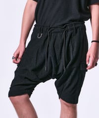 Pile Jersey Saruel Shorts (Black)