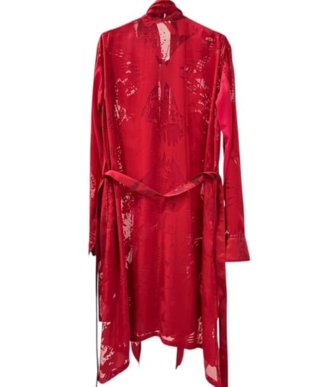 Shadow Butterfly Opal Stoal Flare Shirt (RED)