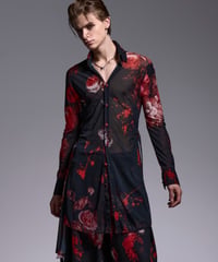 Flora Mesh Flare Shirt (BlackFlora)