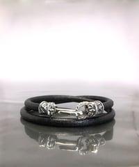 LEATHER BRACELET PIPE HOOK / パイプフックレザーブレスレット