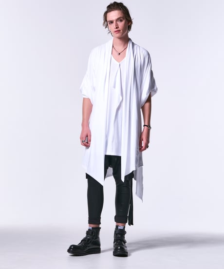BEA-TENJIKU KIMONO-Sleeve Cardigan (White)