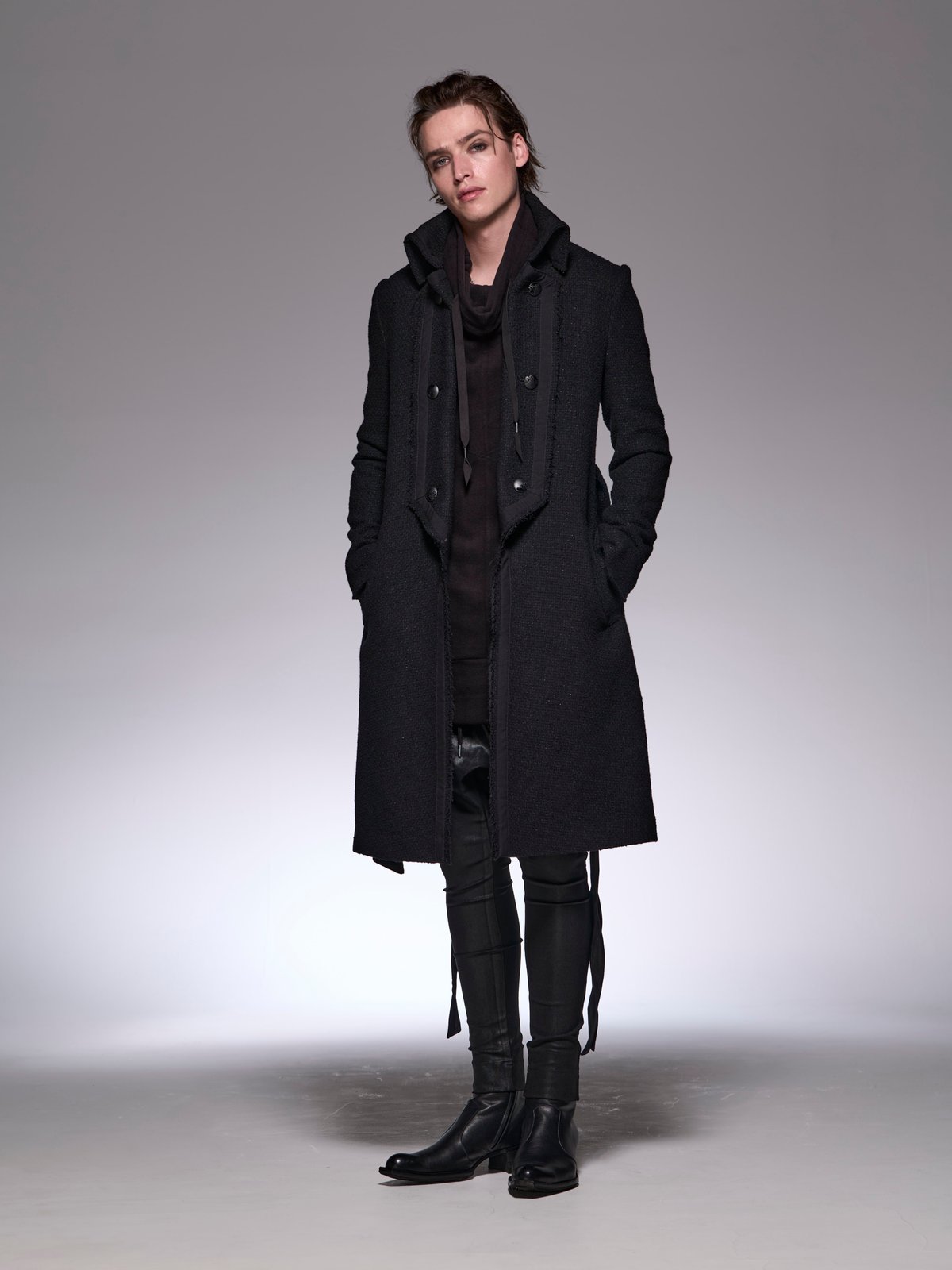 00s attachment zip up p coat Napoléon kiryuyrik - Cut Off Napoleon Jacket / カットオフナポレオン