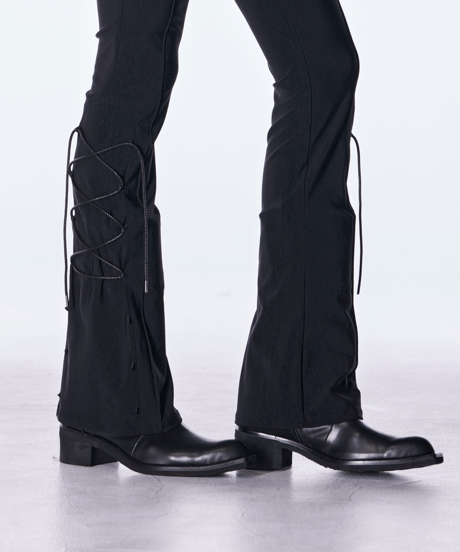 High Tension Jersey Lace Up Flare Pants