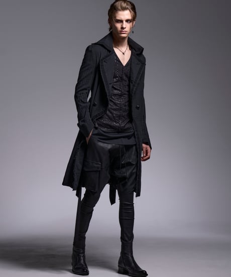 W-Gaze Gaze Napoleon Coat (Black)
