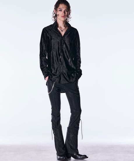 TOGE Velvet Shirt-Black