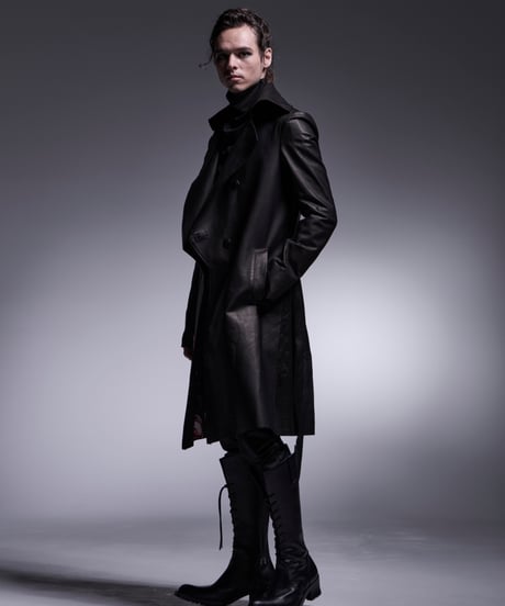 COW Hide Long Leather Napoleon