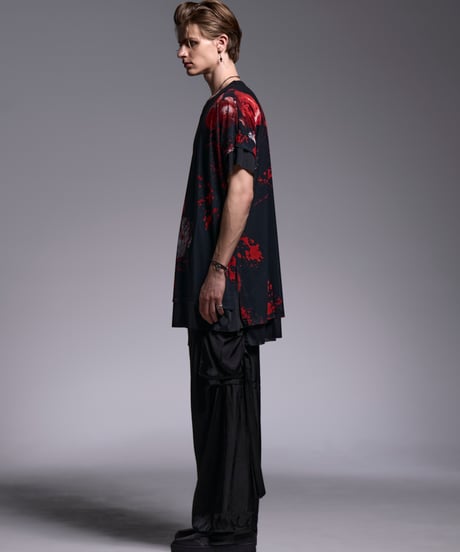 Flora Mesh Crew Neck Layered-T