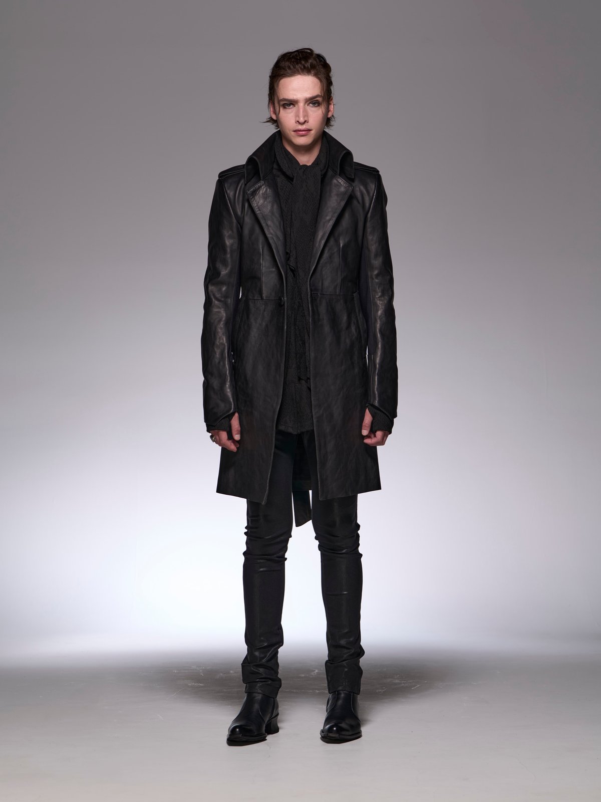 Cow Leather Single Napoleon Jacket | DETRUIRE