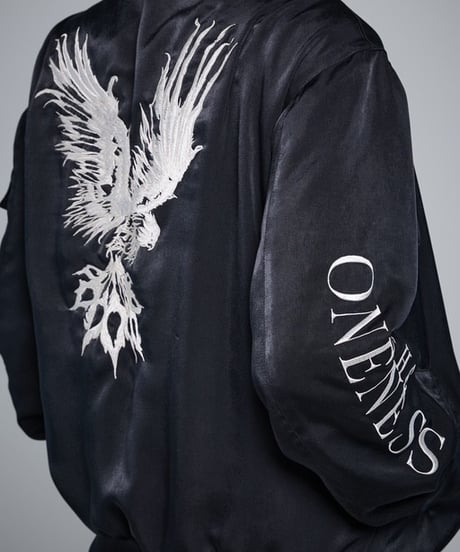 Reversible Bomber Jacket (Black×White)
