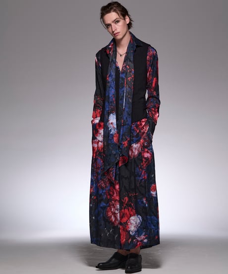 Splash Flora Stoal (Navy× Red)