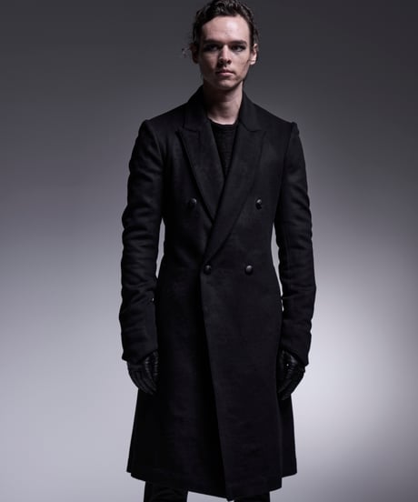 Cashmere Beaver W-Peacked Coat (BK)