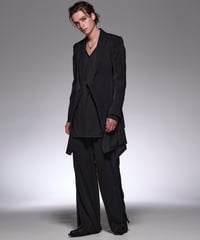 Suede Satin Layered Jacket