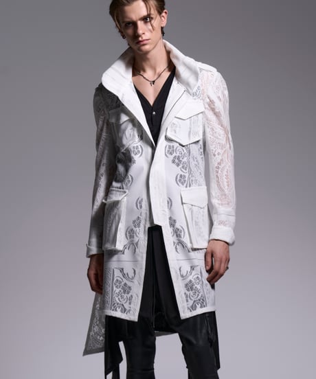 CROSS-Lace Flare M65 Jacket (WH)