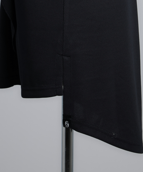 Frill French Sleeve T-Shirt (Black)
