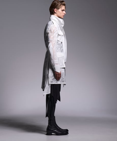 CROSS-Lace Flare M65 Jacket (WH)