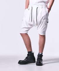 Pile Jersey Saruel Shorts (White)