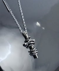 THORNY CROSS #1 NECKLACE with GODSIZE® I.D. TAG / ソーニークロス#1ネックレス ゴッドサイズ® I.D.タグ