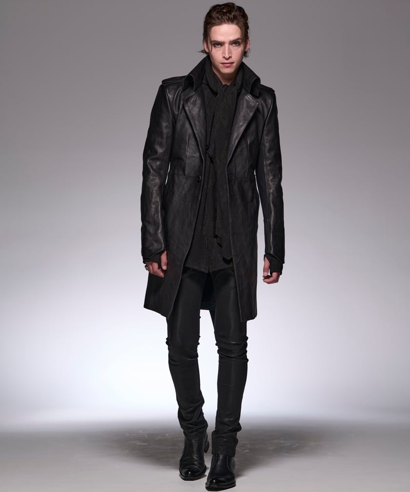 Cow Leather Single Napoleon Jacket | DETRUIRE