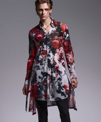 Flora Mesh Flare Shirt (WhiteFlora)
