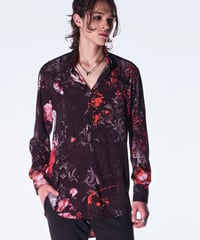 Goth Flora Shirt-Black