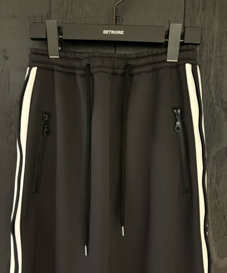 Eco Jersey Side Zipp Skirt (BK×WH)
