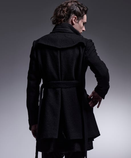 Tweed Cut Off Napoleon Jacket (BK)