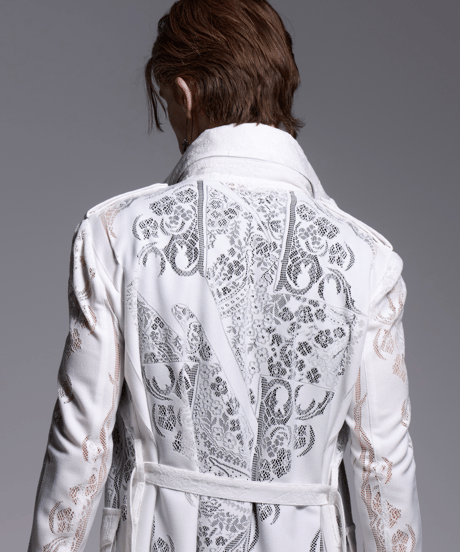 CROSS-Lace Flare M65 Jacket (WH)