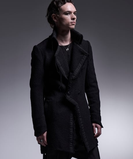 Tweed Cut Off Napoleon Jacket (BK)