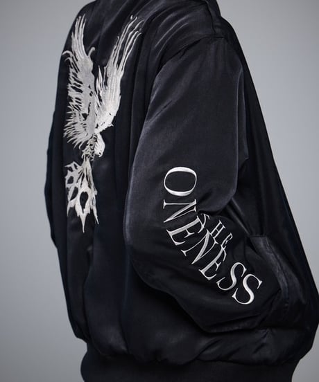 Reversible Bomber Jacket (Black×White)