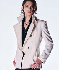 Beaver Napoleon Jacket -White