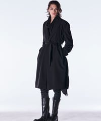Taffeta Drape Chester Coat