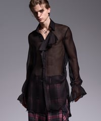 KARAMI Gather Sleeve Shirt (Black)