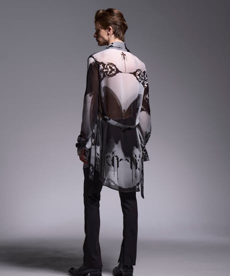 Decorative YOURYU	Gather Sleeve Shirt
