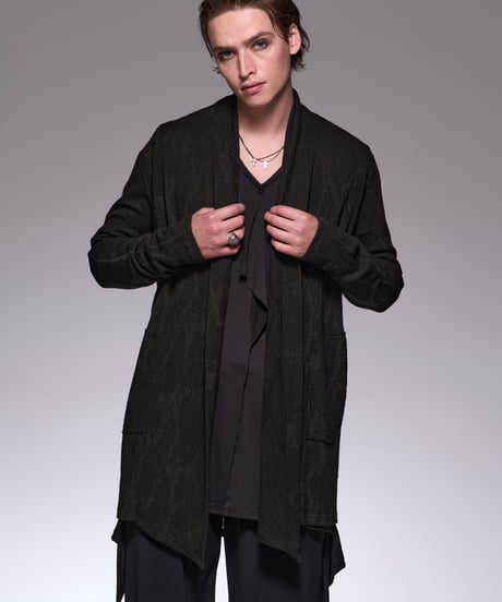 Python JQD Jersey Shawl Cardigan (Black)