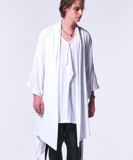 BEA-TENJIKU KIMONO-Sleeve Cardigan (White)