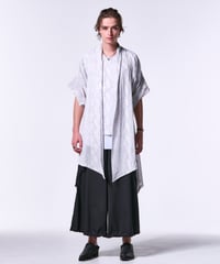 Python Mesh KIMONO-Sleeve Cardigan (PaleGrey)