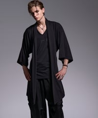 BEATENJIKU KIMONO-Sleeve Cardigan (Black)