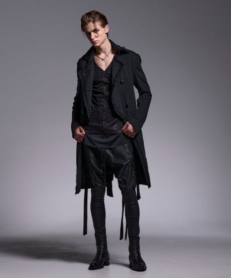 W-Gaze Gaze Napoleon Coat (Black)