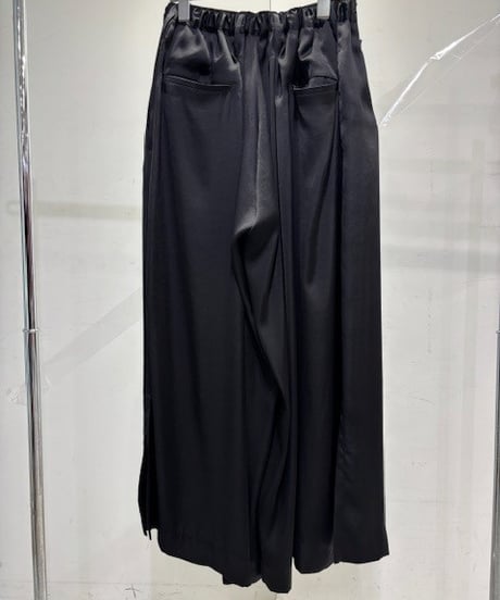 Vintage Satin Wide Tuck Slacks