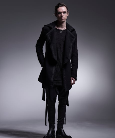 Tweed Cut Off Napoleon Jacket (BK)