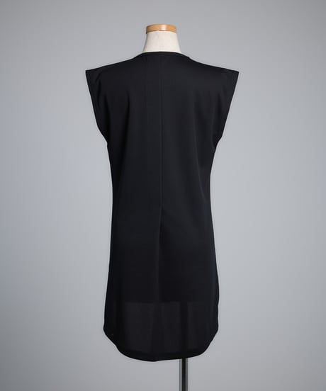 Frill French Sleeve T-Shirt (Black)