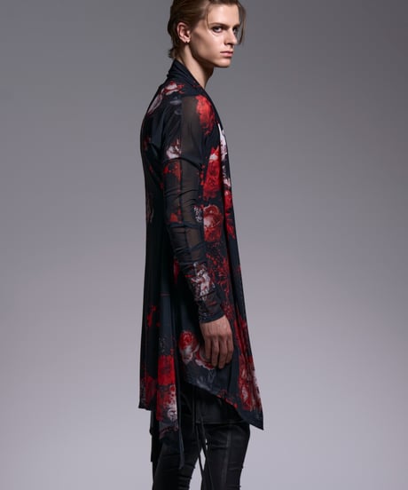 Flora Mesh Dolman Sleeve Cardigan
