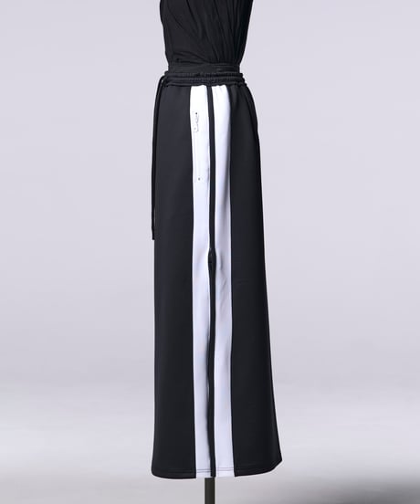 Eco Jersey Side Zipp Skirt (BK×WH)
