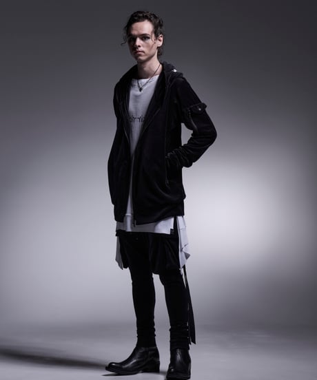 BEATENJIKU Boat Neck Flare T-Shirt	(WH)