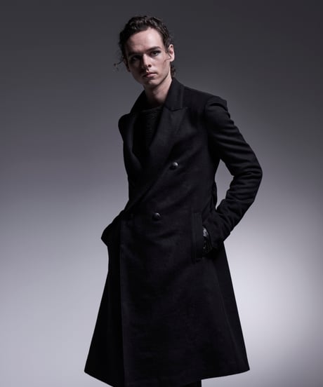 Cashmere Beaver W-Peacked Coat (BK)