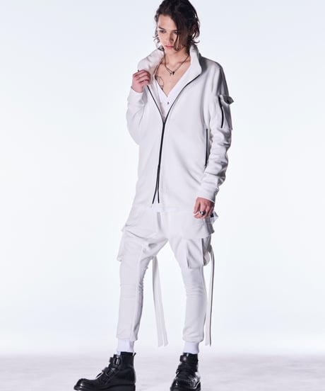 BEATENJIKU Henry Neck-T-Shirt-White