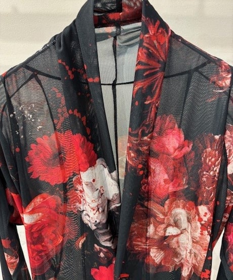Flora Mesh Dolman Sleeve Cardigan